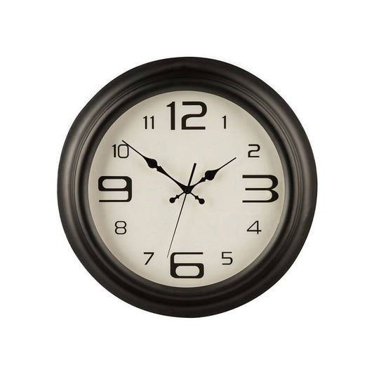 Myers Matt Black Metal Wall Clock
