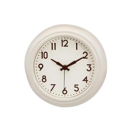 Maddox Cream Metal White Face Wall Clock