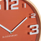 Vitus Orange Wood Large Numbers Wall Clock