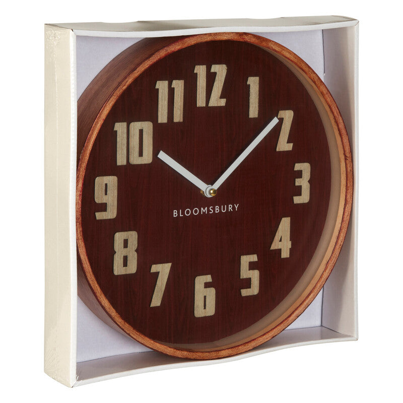 Vitus Red Grain Small Wall Clock