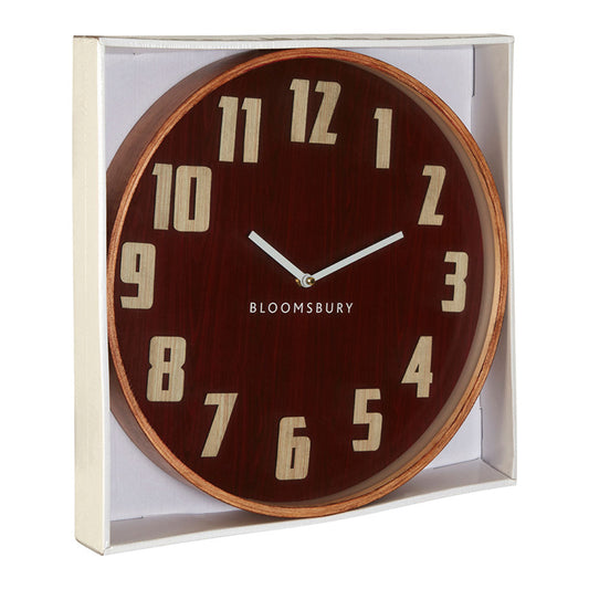 Red Large Wall Clock