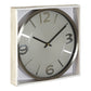 Silver Wall Clock