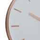 Elko Large 3D Effect Copper Hued Wall Clock