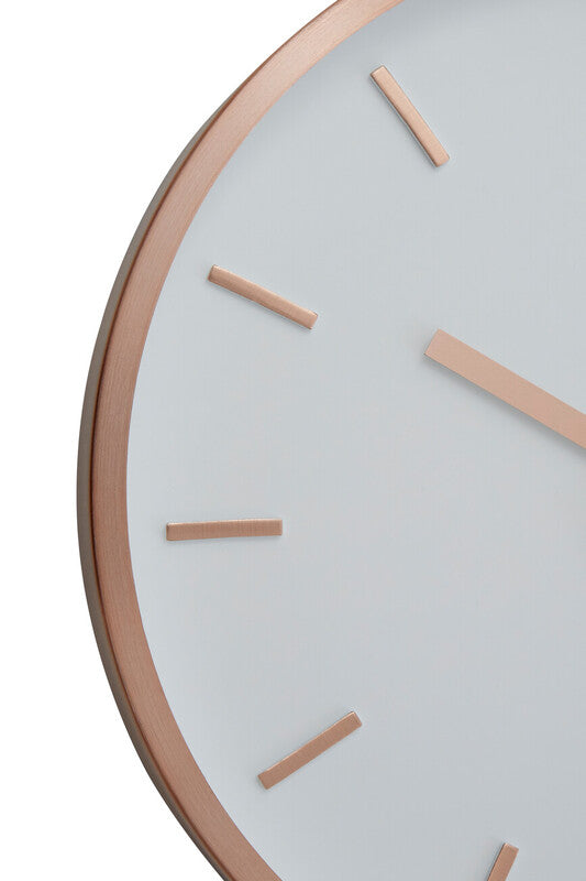 Elko Large 3D Effect Copper Hued Wall Clock