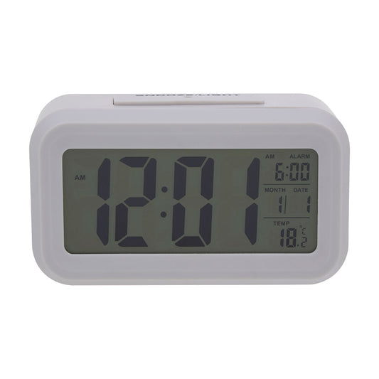 Grey LCD Digital Clock