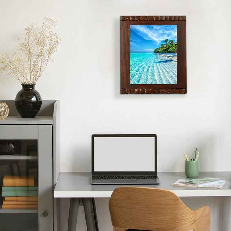 8 X 10" Box Detail Wood Photo Frame