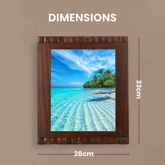 8 X 10" Box Detail Wood Photo Frame