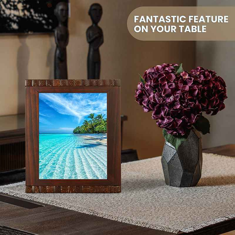 8 X 10" Box Detail Wood Photo Frame