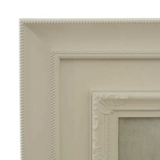 Cream Plastic Multi Photo Frame