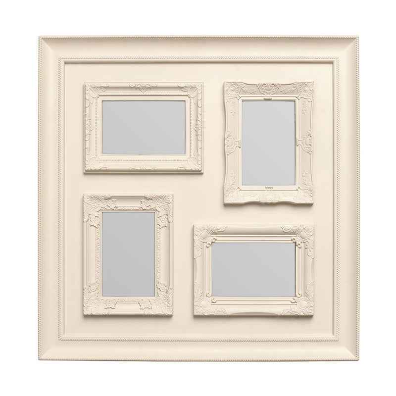 4 Photo Cream Plastic Multi Photo Frame