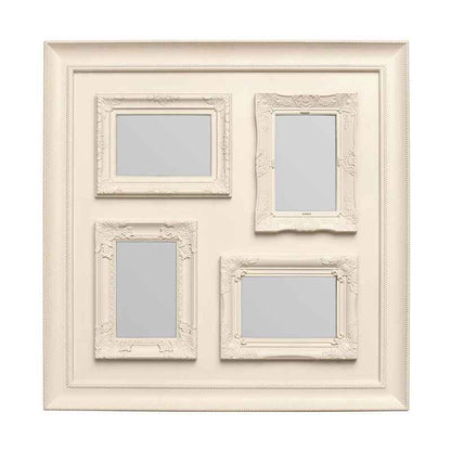 4 Photo Cream Plastic Multi Photo Frame
