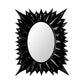 Floral Black High Gloss 4 x 6" Photo Frame