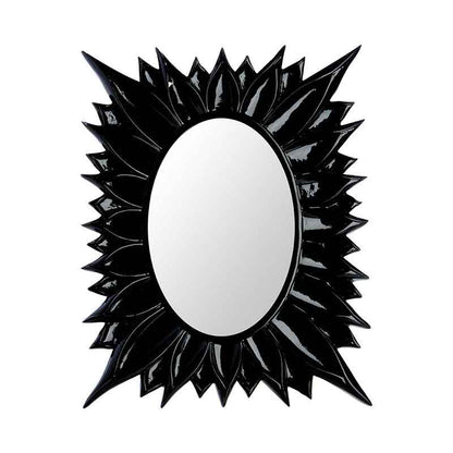 Floral Black High Gloss 4 x 6" Photo Frame