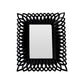 Swirl black high gloss photo frame to enhance your living areas beauty.