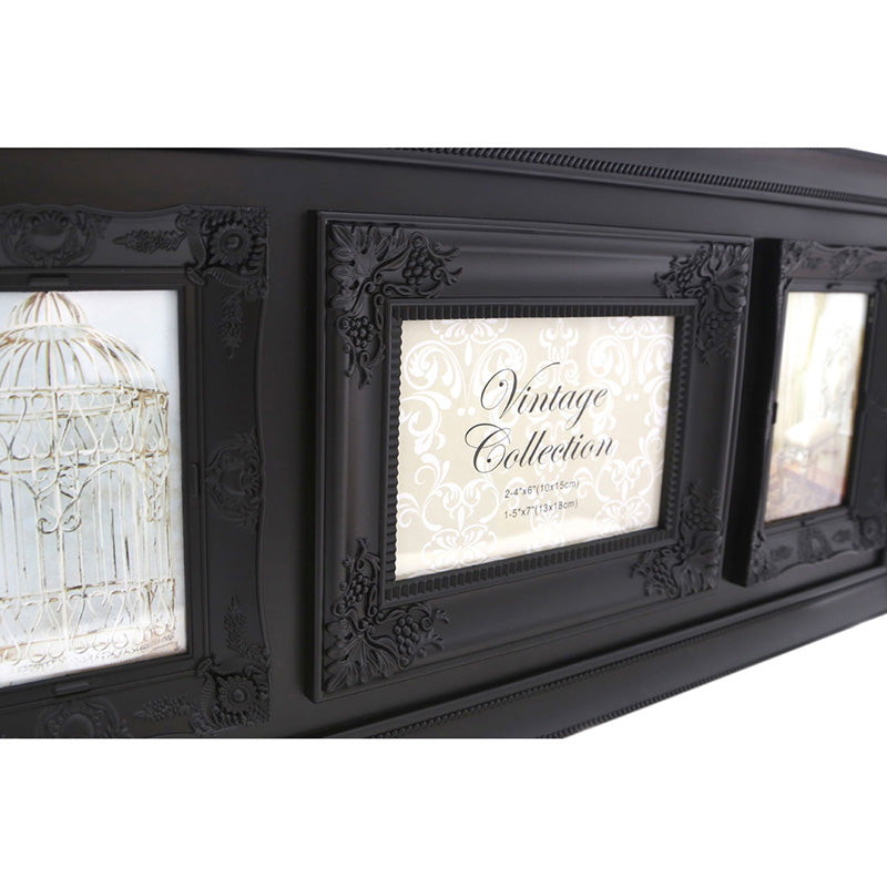 Vintage Style Black Style 3 Photo Frame