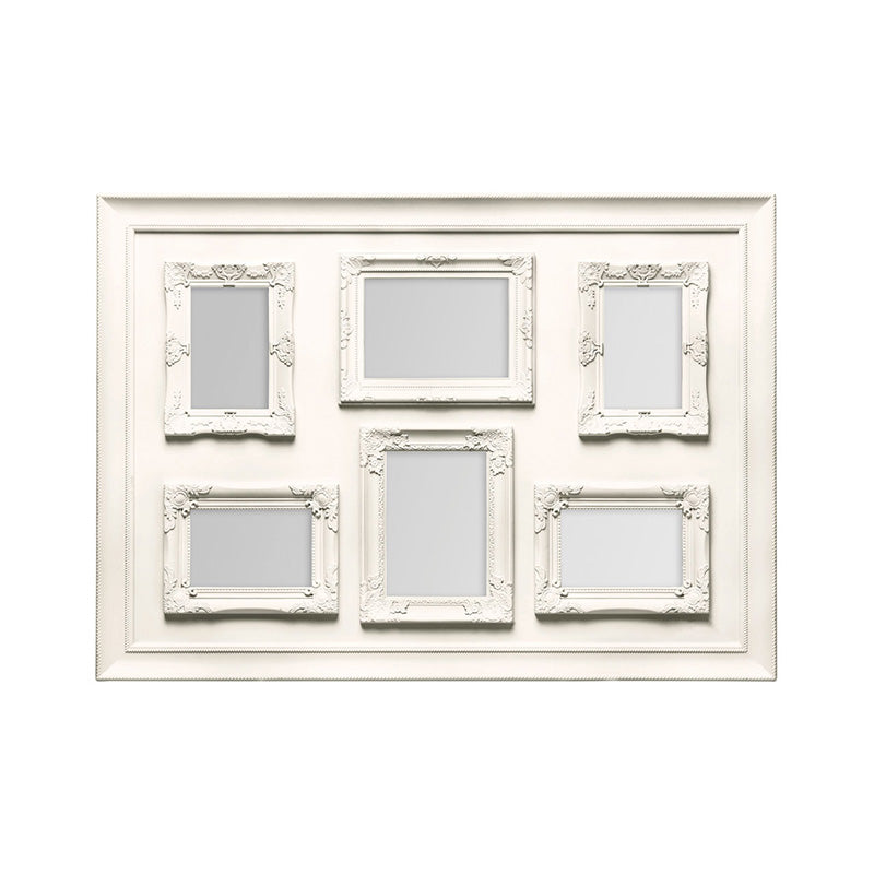 Cream contemporary wall collage photo frames to enhance your home decor with personalized art.