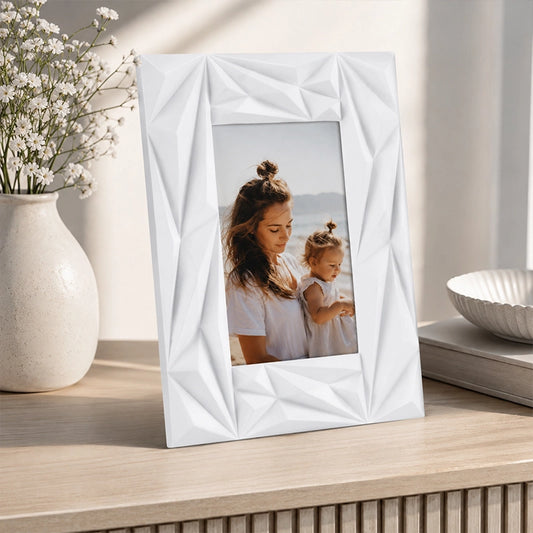 White Plastic Photo Frame