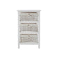 3 Maize Baskets White Storage Unit - Premier Home
