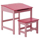 Childrens Pink Desk and Stool