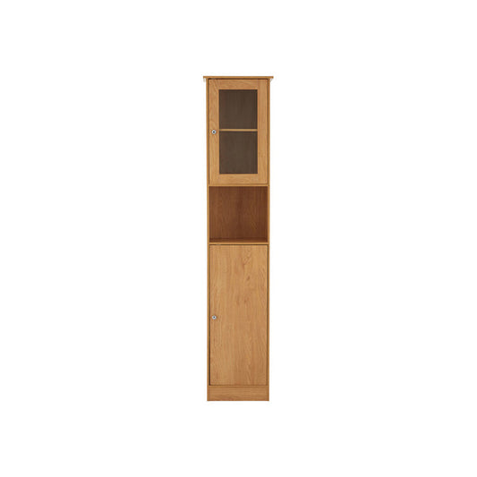 Portland Tall Oak Veneer Cabinet