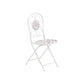 Cafe Cassis Cream Powder Coated Metal Chair - Premier Home