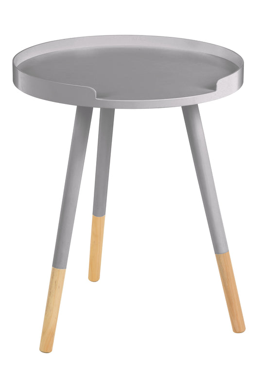 Viborg Grey Round Side Table
