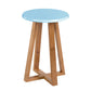 Viborg Bamboo Round Stool (Blue - Grey)