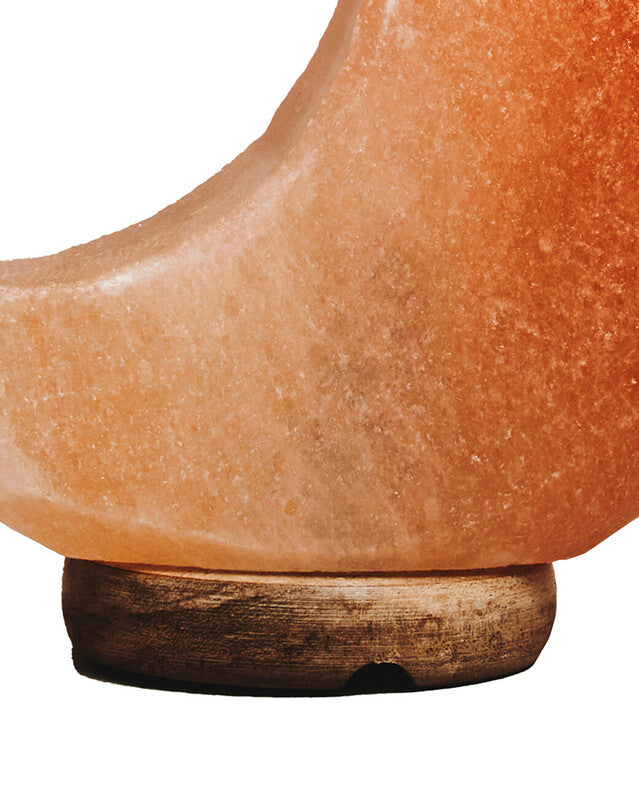 Nepal Crescent Moon Pink Natural Salt Lamp