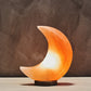 Nepal Crescent Moon Pink Natural Salt Lamp