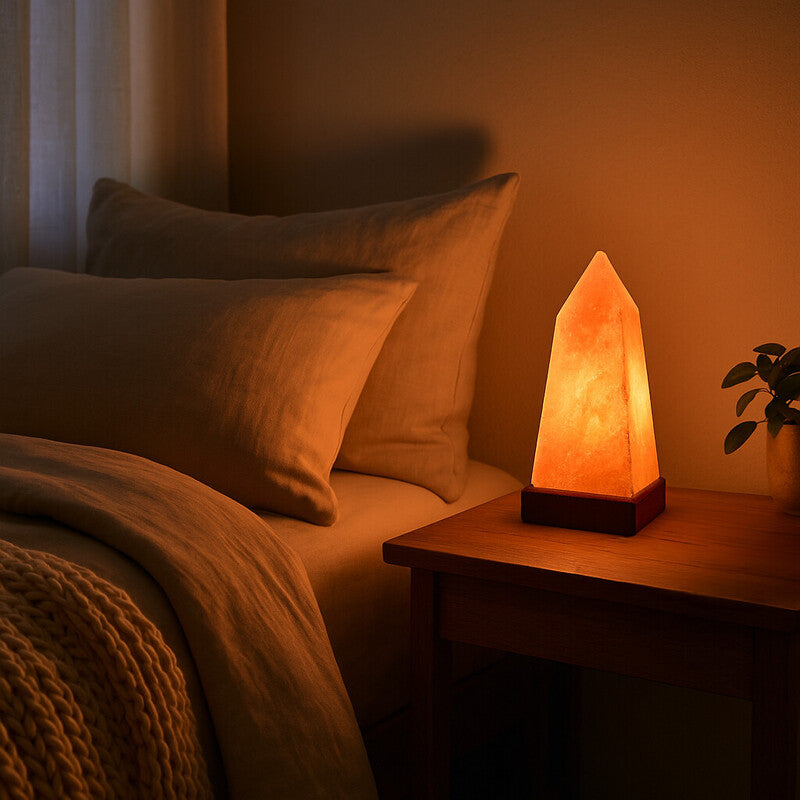 Nepal Obelisk Salt Lamp with EU Plug