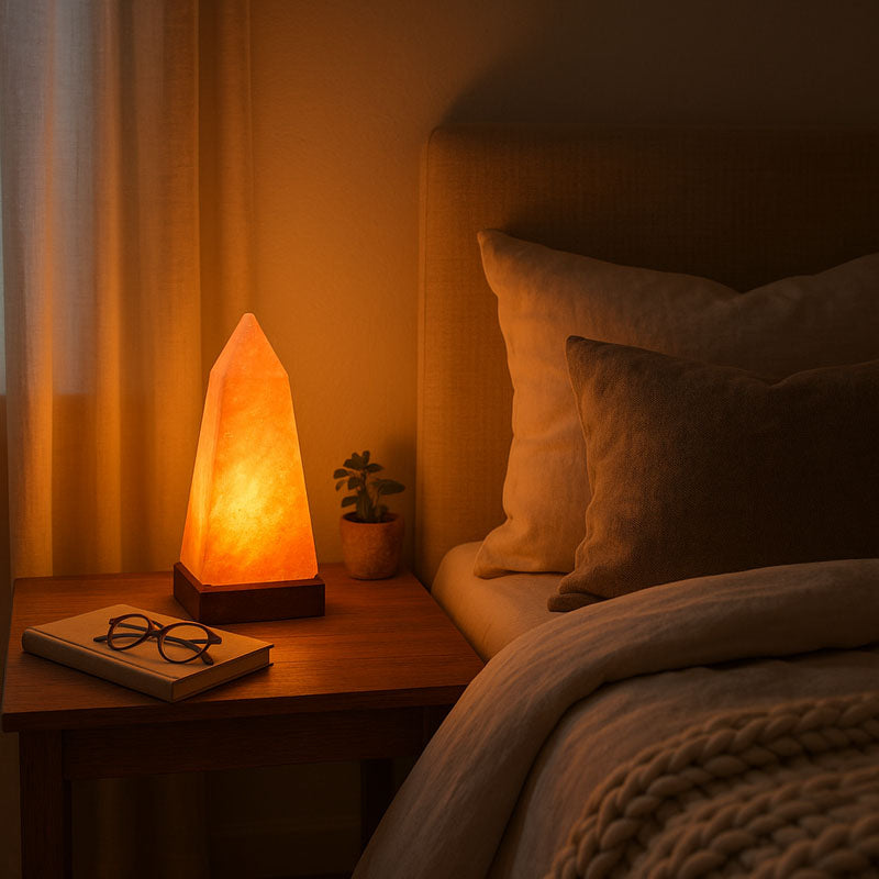 Nepal Obelisk Salt Lamp with EU Plug