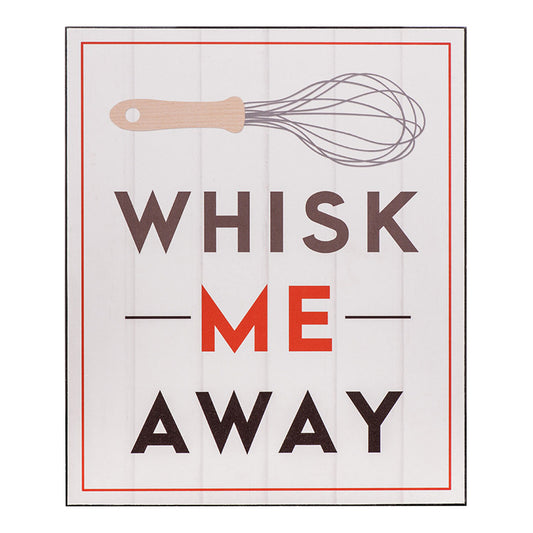 Whisk Me Away Wall Plaque
