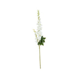 Fiori Artificial flowers 90cm White Delphinium Spike - Premier Home