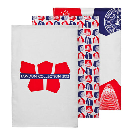 London Collection Tea Towels - Set Of 3