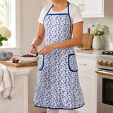 Blue Rose Apron