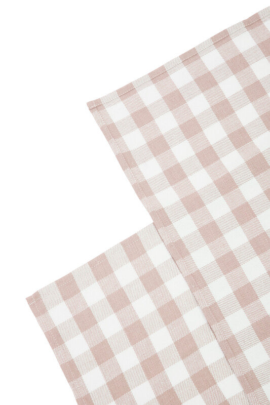 Doro Set Of Three Amber And White Tea Towels