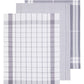 Doro Set Of Three Grey And White Tea Towels