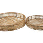 Batu Set of 2 Natural RattanTrays