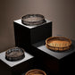 Batu Set of 2 Black Rattan Trays