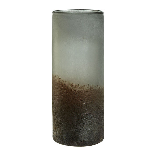 Chiara Large Grey Metallic Vase