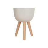 Darnell Small White Finish Rounded Planter - Premier Home