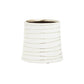 Haldis Small White Silver Ceramic Planter - Premier Home