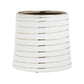 Haldis Large White Silver Ceramic Planter