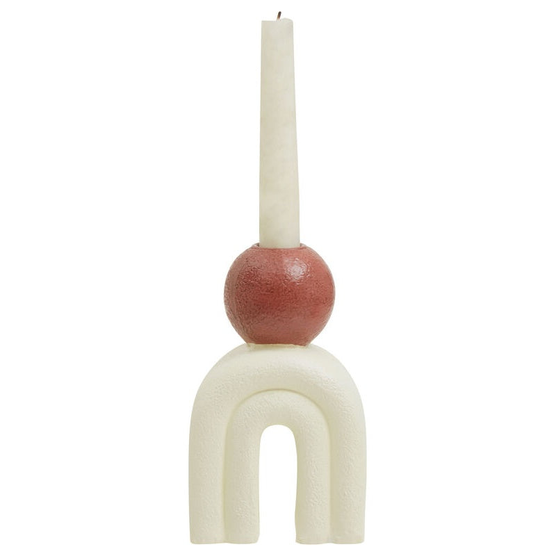 Cream Candle Holder