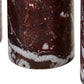 Salmo Set Of Three Red Marble Tealight Holders