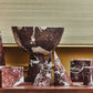 Salmo Set Of Two Red Marble Bookends