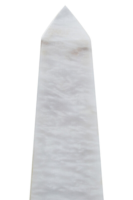 Salmo Large White Marble Obelisk