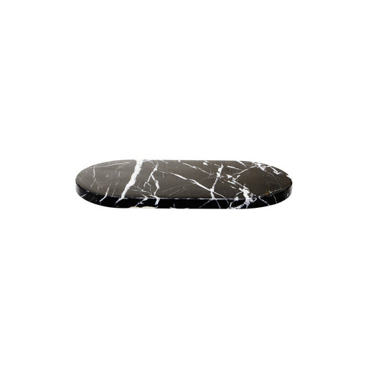 Salmo Oval Black Marble Serving Board
