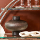 Salmo Oval Red Marble Serving Board