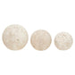 Tibor Travertine Set of 3 Deco Balls - Premier Home
